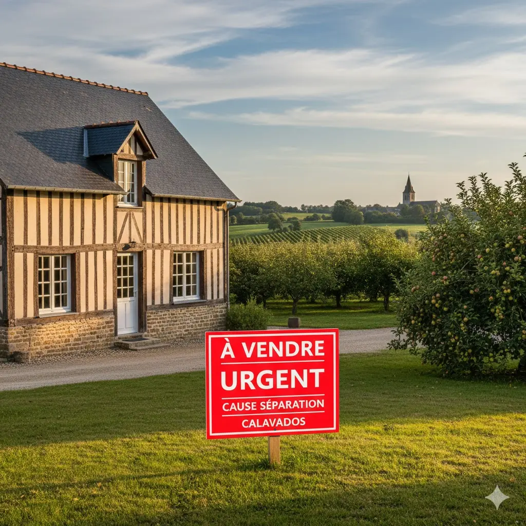 maison à vendre cause divorce urgent calvados