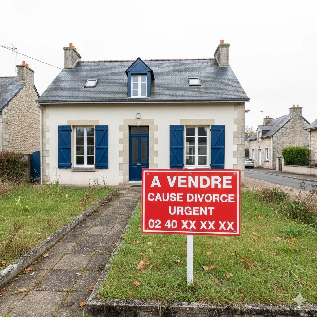 maison à vendre cause divorce urgent 44