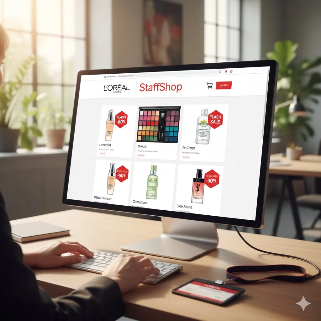 loreal vente au personnel